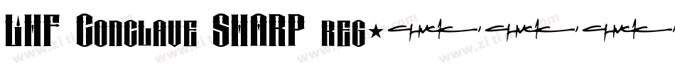 LHF Conclave SHARP reg字体转换